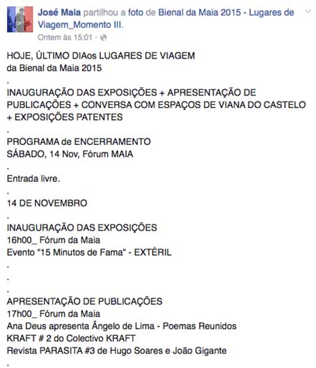 extéril - bienal da maia
